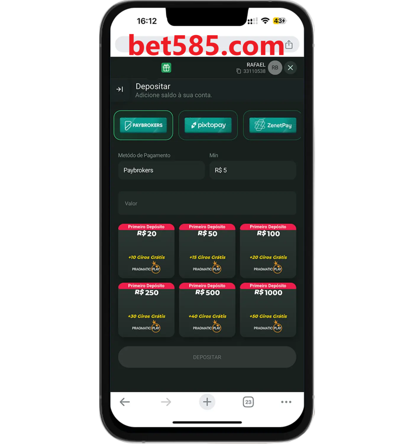 Baixe o aplicativo bet585.com para jogar a qualquer momento